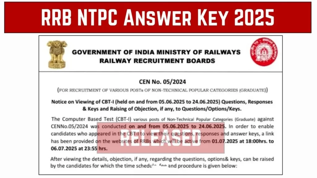 rrb-ntpc-answer-key